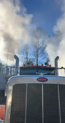 Yup still cold in nc 🥶 #peterbilt #detroitdiesel #enddumplife #enddumpmafia 