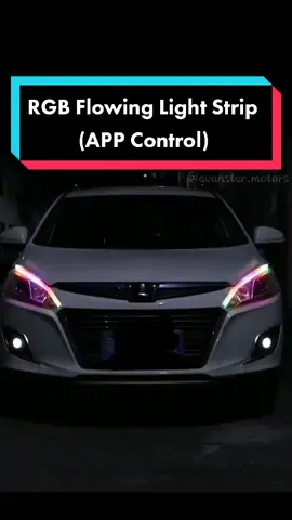 <DRL LED flowing turn signal light strip>   ✅ 1 set 2 pcs ✅ 45cm or 60cm ✅ RGB colour with 7 lighting mode ✅ Colourful and stylish DRL ✅ Fast heat dissipation ✅ Can be cut (3 lamps 1 section)  #drl #ledlightstrip #colourfullight #caraccessories #projekhensemkankereta #flowinglight #aksesorikereta #lampukereta #carlight #appcontrol #rgblights 