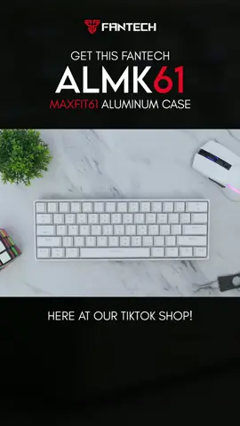 Customize your Fantech MAXFIT61 with this Alucase! Available in white, gray and black. Ito na ang Christmas gift na hinihintay at pinapangarap mo. Wag na mahiya, click mo na yung yellow bag sa baba. #fantechph #fantechontiktok 