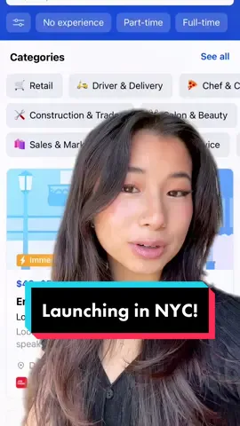 Introducing… Job Today in NYC! 🗽Download our app from the App Store or Google Play to find a job in less than 24 hours 📲 #jobtoday #jobsearch #careertok #worklife #downloadnow 
