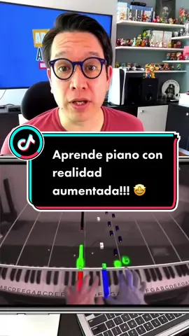 Aprende piano con realidad aumentada!!! #piano #realidadaumentada #realidadvirtual #aprender #fyp #AprendeEnTikTok #tecnologia #elfururoeshoy #adaptateoapartate 