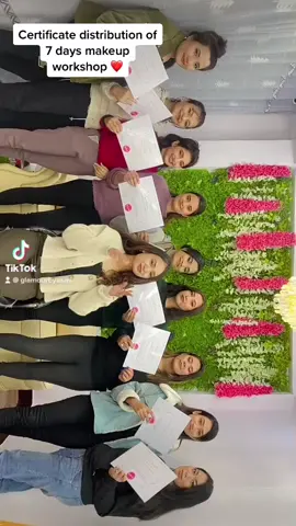 Certificate Distribution ❤️ #willmissyouall #goviral #foryoupage #glamourbyasmi #keepsupporting #makeuplooks #7daysmakeupworkshop #trendingsong #makeupclassbylacosmeticsnepal #lastday #certificatedistributionceremony #loveyouall 