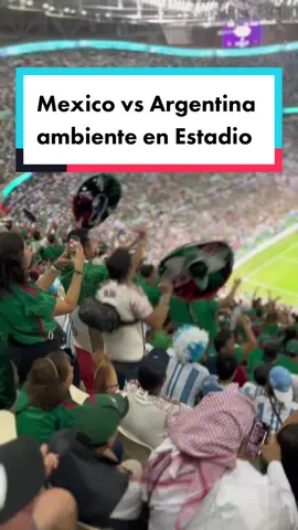 ¡Vamos ganando en la tribuna! 🇲🇽😎 #FIFAWorldCup #TikTokDeportes #MexicocvsArgentina #Qatar2022 #josegloria 