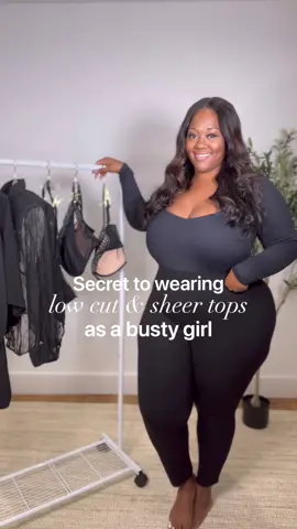 Here’s a style hack for my fellow busty girls! Thanks to these cute bras from @Adore Me we can rock sheer & low cut tops in a chic way! #AdoreMePartner 