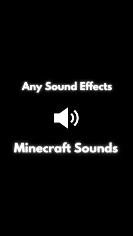 Minecraft Sounds #fyp #anysoundeffects #soundeffects #Minecraft #minecraftsounds 