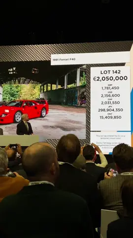 @sothebys #sothebys #rmsothebys #carsauction #auction #ferrari #f40 #ferrarif40 #classiccars #carsoftiktok #oldmoney #oldmoneyaesthetic #supercars 
