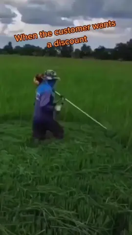 When the customer wants a discount #tiktok #viraltok #nathanslawnsandgardens #gardener #lawntok #grasstok #powertools #gadget #satisfying #fyp 