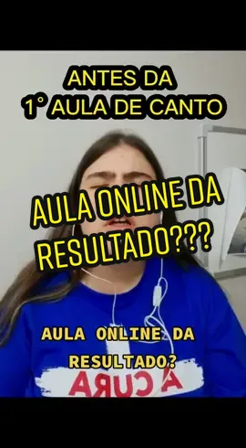 CADA DIA MAIS RESULTADOS ONLINE....ISSO MESMO AULAS ONLINES DÃO RESULTADOS SIM QUEM DIZ QUE NÃO É PQ AINDA NAO FEZ COMIGO, EU GARANTO TANTO AULA QUANTO CURSO....#auladecantoonline #professordecanto #cursodecanto #BELTING 