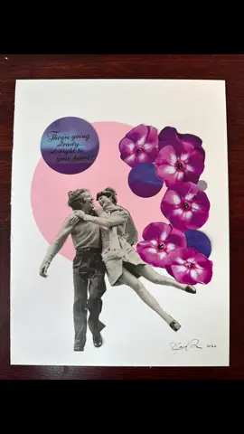 They’re going steady straight to your heart! 💜 #collageart #analogcollage  