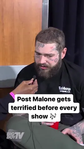 #PostMalone says he gets terrified before every show! 👀 @bigboysneighborhood  @real923la  @Post Malone #music #radio 