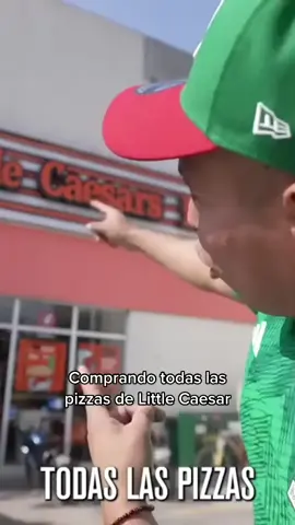 Comprando todas las pizzas de Little Caesar #yulay #mexico #edomex 