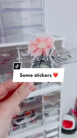 Here’s a few stickers in my shop! ❤️ #stickershop #SmallBusiness #shopsmall #totoro #myneighbortotoro #studioghibli #cutestickers #stationeryshop #animetiktok 