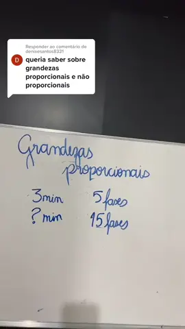 Respondendo a @denisesantos8331 grandezas proporcionais #AprendaNoTiktok #grandezasproporcionais #regradetres 
