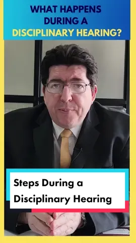 Steps During a Disciplinary Hearing #disciplinaryhearing #labourlawyer #southafrica #fypシ 
