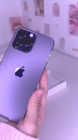 Unboxing iphone 14 pro max 256gb (deep purple 💜 ) - Apple ~ Chou ✨ #apple #iphone #iphone14promax #deeppurple #unboxing #aesthetic 