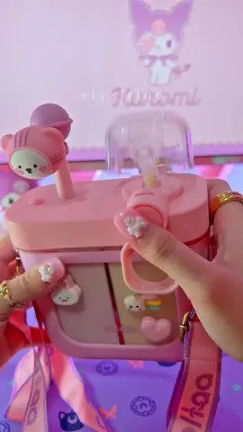 I can finally drink my two favorite milk drinks 😋💕 love this cute tumbler from @GF Warehouse CA! #asmr #snack #kuromi #setup #kawaii 