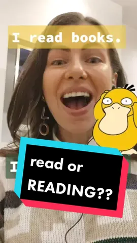 read OR reading - what's the difference? #popenglishwithjulia #grammar #fyp #learnenglish #nativespeakerenglish 