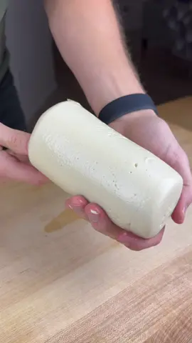 🧀 VEGAN MOZZARELLA 🧀 (IG for more recipes: @vegscratchkitchen)  This is one of the best recipes I’ve done thus far, hands down. I come from an Italian family, and cheese was one of the hardest foods to kick when I went vegan. This 100% plant-based, scratch-made cheese has all the flavor and texture of a classic mozz.  ingredients  1/2 cup cashews 2 cups reserved cashew cooking water 1 5.4 oz can unsweetened coconut cream, whisked together 2 tsp tahini 1 tbsp vegan butter 1/4 tsp garlic powder 1/4 tsp onion powder 1 1/2 tsp salt 2-3 fennel seeds 4-5 mustard seeds 2 tbsp nutritional yeast 6 tsp pectin 6 tsp tapioca flour  preparation  Boil cashews in a sauce pot for 20 minutes. Strain and reserve 2 cups of the cashew cooking water.  Mix salt, garlic powder, onion powder, nutritional yeast, fennel, and mustard seed in either a bowl or mortar and pestle.  Add boiled cashews, coconut cream, tahini, vegan butter, spice mixture, and cashew water to a blender. Blend until all ingredients are well incorporated, about 4-5 minutes.  Pour mixture into a sauce pot over medium high heat and whisk in pectin until well-combined. Continue to whisk frequently as it cooks for the next 4-5 minutes. The mixture should start to become stretchy/gooey. Add tapioca flour, whisk in, then cook for another 1-2 minutes.  Pour cheese into a glass container that has been sprayed with cooking oil. Place in the fridge for at least 4 hours to firm up.  Slice up and enjoy!  #vegan #veganfood #veganeats #cooking #plantbased #plantbasedfood #scratchmade #veganrecipes #vegantiktok #foodtiktok #fyp 