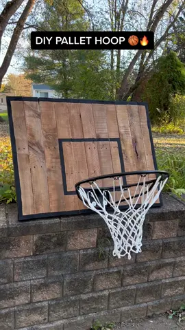 DIY Pallet Basketball Hoop 🪵🏀🔥 #MotivatedByMylan 