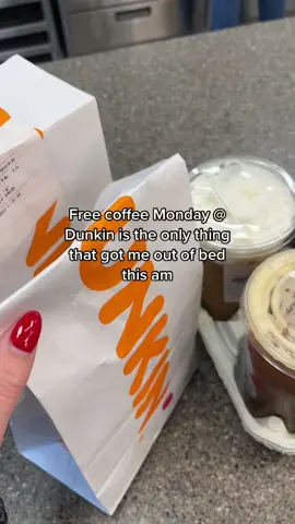 Dunkin if you see this please keep this every month #dunkin #freecoffee #dunkincoffee 