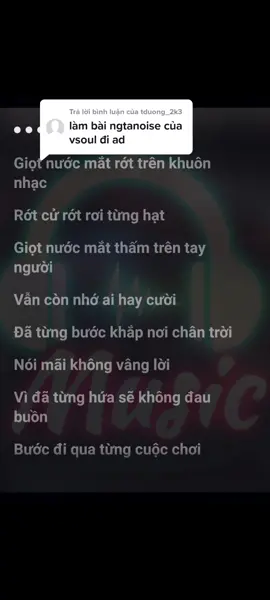 Trả lời @tduong_2k3 Đây Bạn Lời : NGTANOISE  #lyrics #karaoke #loibaihat #ngtanoise #xuhuong2022 #fypシ 
