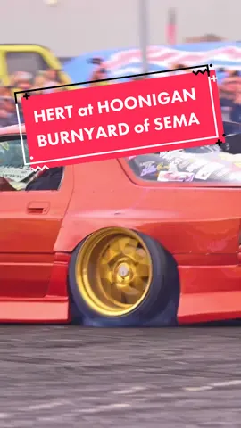 Fun laps with @Hert and his RX7 at @The Hoonigans Burnyard of the Sema Show’22 #fyp #hertlife #rx7fc #rx7drift #sideways #hoonigan #mazdarx7fc #mazdarx7 #rx7 #thehoonigans #motorsports #drifting 