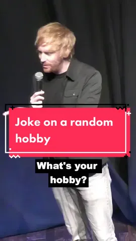 Joke on a random hobby 😂 #funny #funnyvideos #standup #comedy #comedian #haha #standupcomedy #laugh 