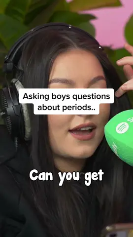 Asking boys questions about periods.. watch the full podcast out now x