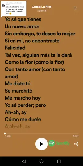 Respuesta a @gexci0 gracias por comentar #sigueme_para_mas_videos_asi #Spotify #music #fvpシ♡ #viral #tiktok #selena #comolaflorselena #hits #comparte #sad #desamor💔tristesa🥺 #parati #foryou #foryourpage 
