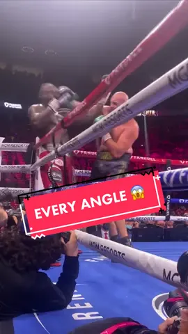 ALL the angles from this nasty finish 🎥 #tysonfury #deontaywilder #boxing 