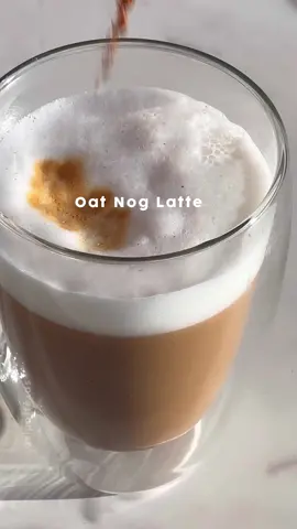 Oat Nog Latte. I found this oat nog at world market. They have so holiday drink products! #latte #christmasdrinks 