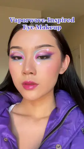 dont ask me my after dinner plans im just gonna lay down and listen to my stomach gurgle #vaporwave #vaporwaveaesthetic #vaporwavemakeup #eyemakeup #eyelook #colorfulmakeup 