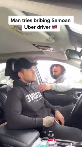 Some people never learn. #uber #bribe #samoan #aussie 