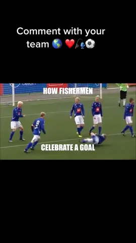 #Soccer meets #Fishing and #HowFishermenCelebrateGoals