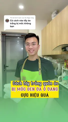 Trả lời @Vũ Ngọc Quý cách tẩy quần áo trắng bị mốc và ố vàng nha #duycommeovat #meovat #tayquanao #LearnOnTikTok #dcgr