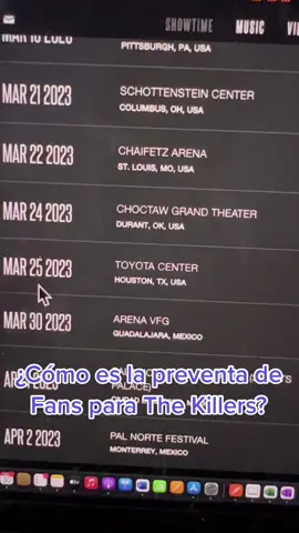 La experiencia de compra en la preventa de fans para The Killers @margarcess #TheKillers #thekillersconcert #thekillersmexico #ConciertosMexico #tipsconcierto #live #fyp #fypシ 
