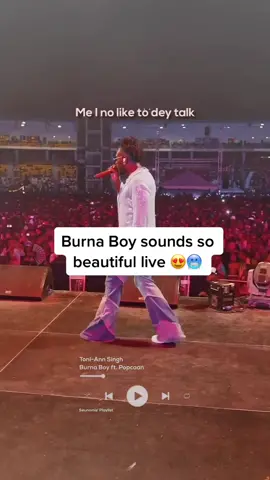 Probably the most underrated Burna Boy song of all time. Toni Ann Singh 😍 #BurnaBoy #Lyrics #Afrobeats #fyp #Seunomis 