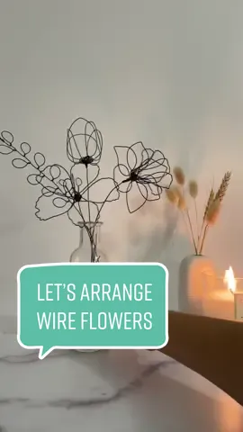 Let’s have a calming moment of arranging wire flowers together (this is a arranging demo video for my customer’s order) 💐   #wireflowers #handmade #craftidea #flowerarrangement #arranging #bouquet #minimalarrangement #flowers #linedrawing #floralart #DIY #howtodo #tutorial #wireart #creator #creativeart #process #viral #trending #artviral 