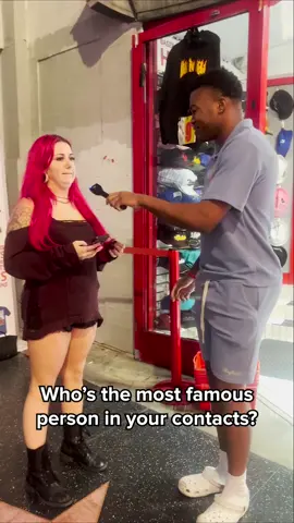 With hair that Red and a DOT nothing is impossible 😂 #dotinthewild #streetinterview #foradollar #fyp 