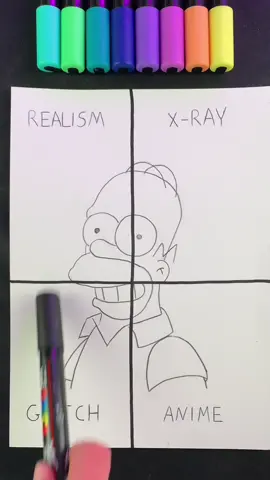 Realism side is finished #d#drawingh#homersimpsona#artp#posca