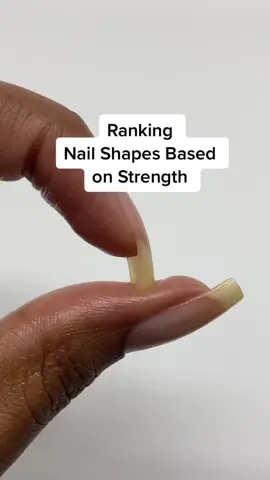 Did you guess right? Ranking different nail shapes. #nailshapes #nailcare #longnails #nailstrength 