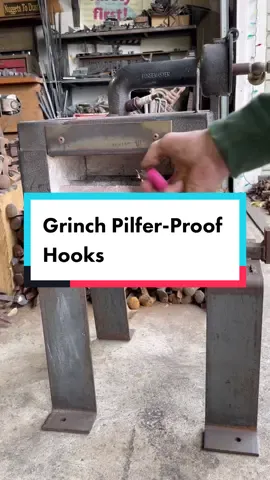 Dragon scale hooks to keep those Grinchy fingers at bay this holiday season #foryou #metal #metalwork #holidaydecor #grinchtiktok #grinch #forge