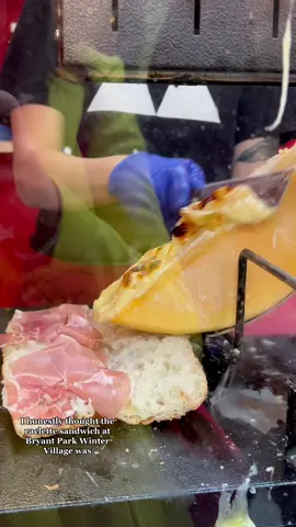 Not overhyped I was shocked #bryantparkwintervillage #wintervillagebryantpark #raclette #christmasmarket #christmasmarketfood #christmasinnewyork #nycchristmas #nycfoodguide #nycfoodventures 