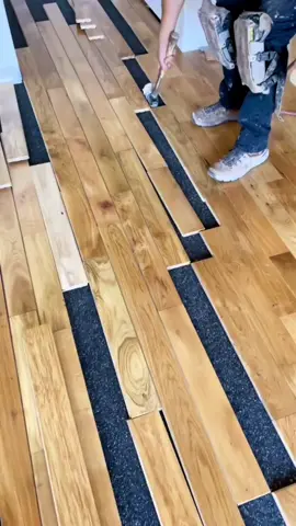 Pre-finished solid wood install getting laid out #flooring #flooringinstaller #flooringinstallation #hardwoodflooring #flooringcontractor #hardwoodflooringinstaller #flooringlife 