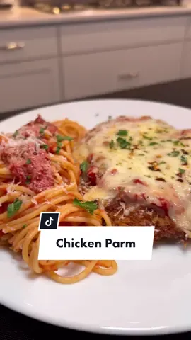 Chicken Parm = Favorite food EVER #dinner #chickenparm #italian #onestopchop 