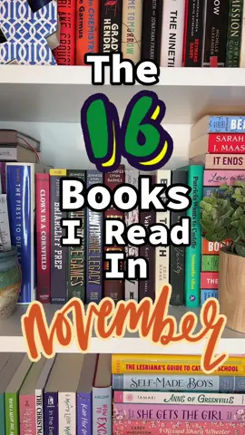 This was a very four star month — pretty much all of these got four stars (except Happy Place, which was 5 ⭐️). Ten of these were fro #nonfictionnovember and two were for #nativeamericanheritagemonth. #BookTok #books #whatireadthismonth #monthlyreadingwrapup 