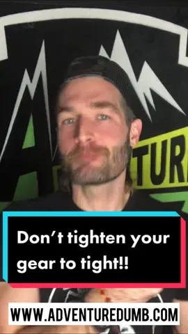 Don’t tighten your gear to tight! #viral #shorts #subscribe #youtubeshorts #podcast #backpacking #tiktok 