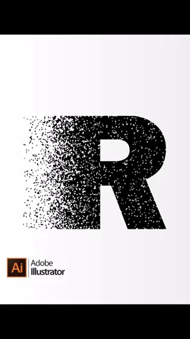 Dispersion Tutorial Letter in Illustrator Shorts #adobeillustrator #graphicdesign #Dispersion #logodesign #texteffect #fyb #foryou #tiktoklearn #viral