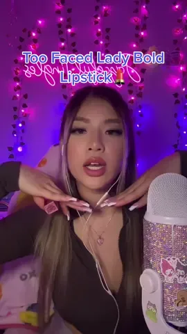 New lipstick checkk @Too Faced #asmr #asmrmakeup #asmrlipgloss #asmrlipstick #satisfying #fyp 