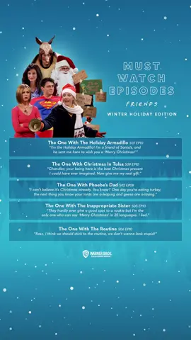 Friends has your winter holiday watchlist covered! ❄️